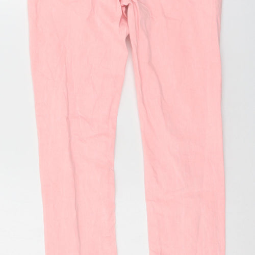 Review Womens Pink  Denim Skinny Jeans Size 28 in L28 in