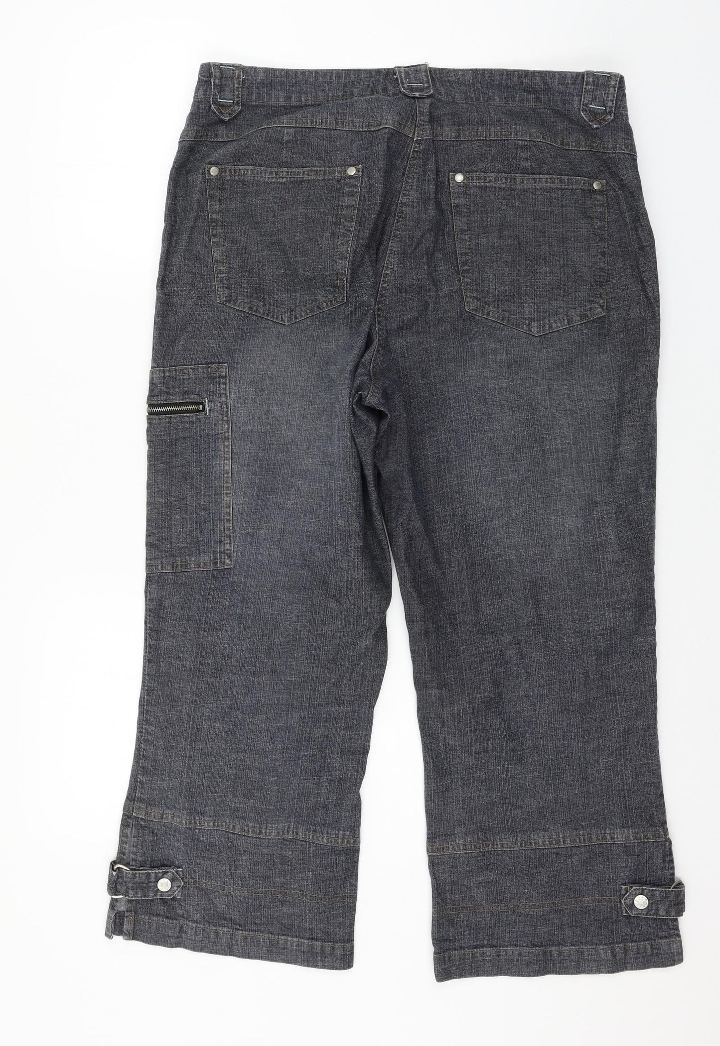 Preworn Womens Blue  Denim Straight Jeans Size 20 L24 in