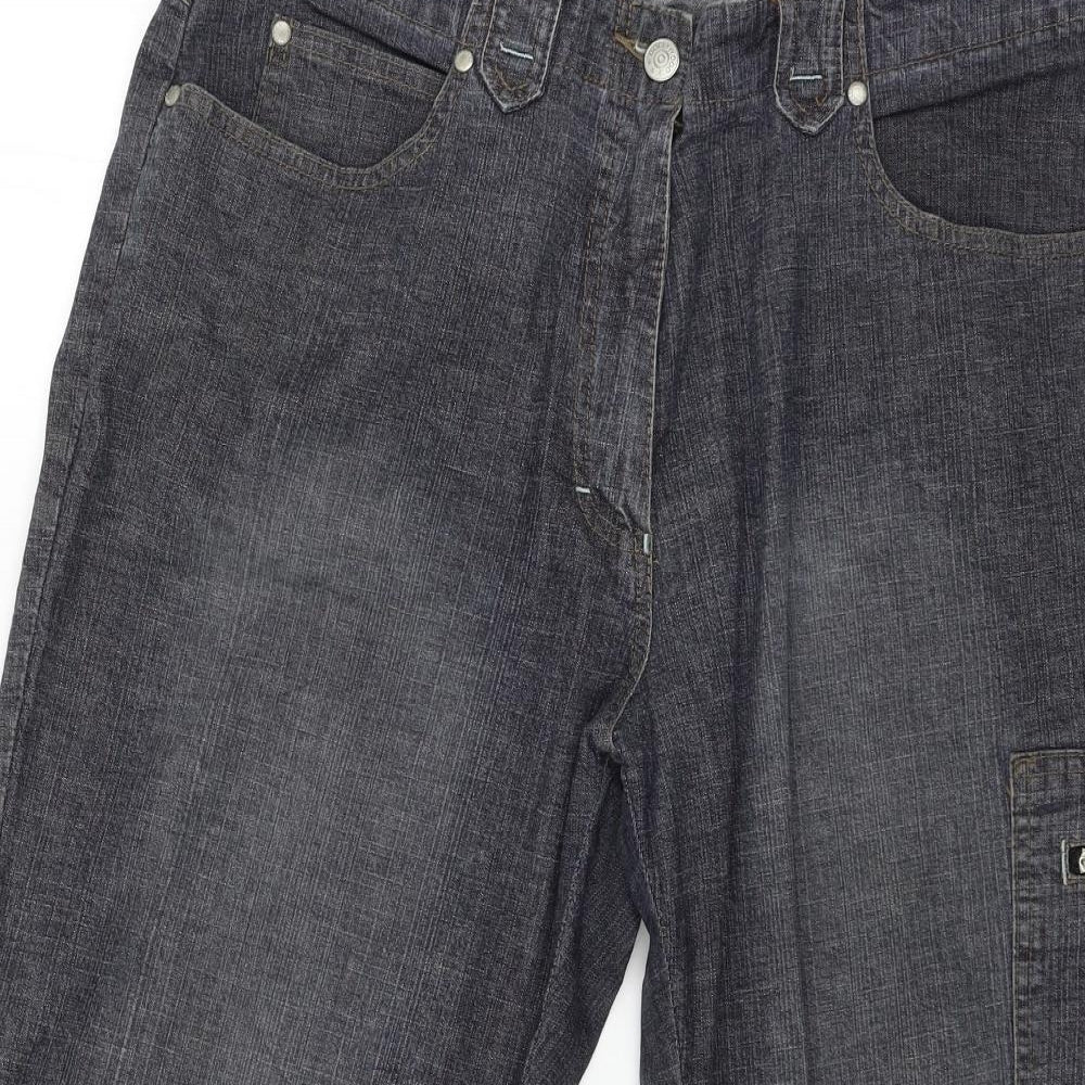 Preworn Womens Blue  Denim Straight Jeans Size 20 L24 in