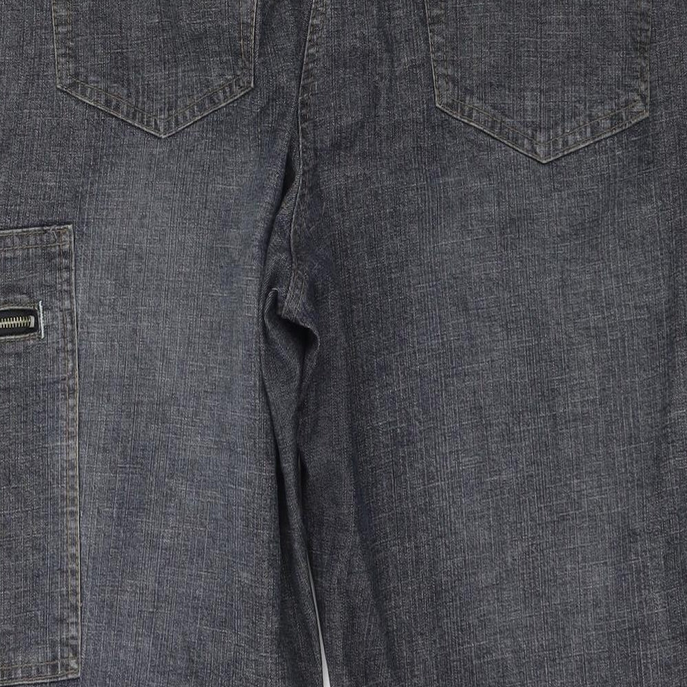 Preworn Womens Blue  Denim Straight Jeans Size 20 L24 in