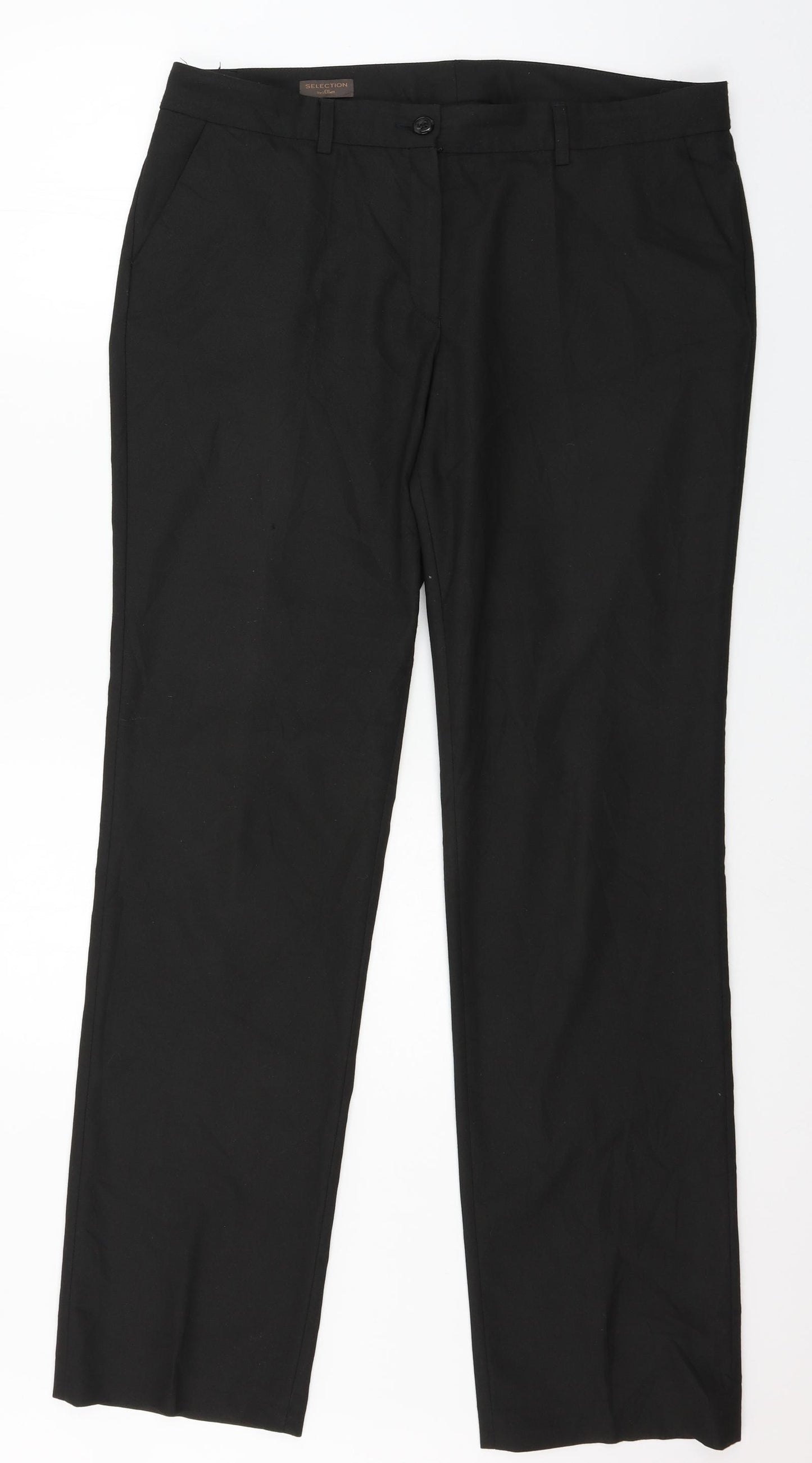 St Oliver Womens Black   Trousers  Size 16 L33 in