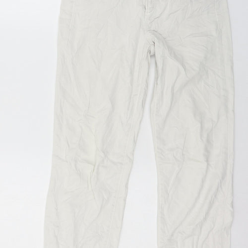Cambio Womens White  Denim Straight Jeans Size 28 in L26 in
