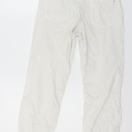 Cambio Womens White  Denim Straight Jeans Size 28 in L26 in