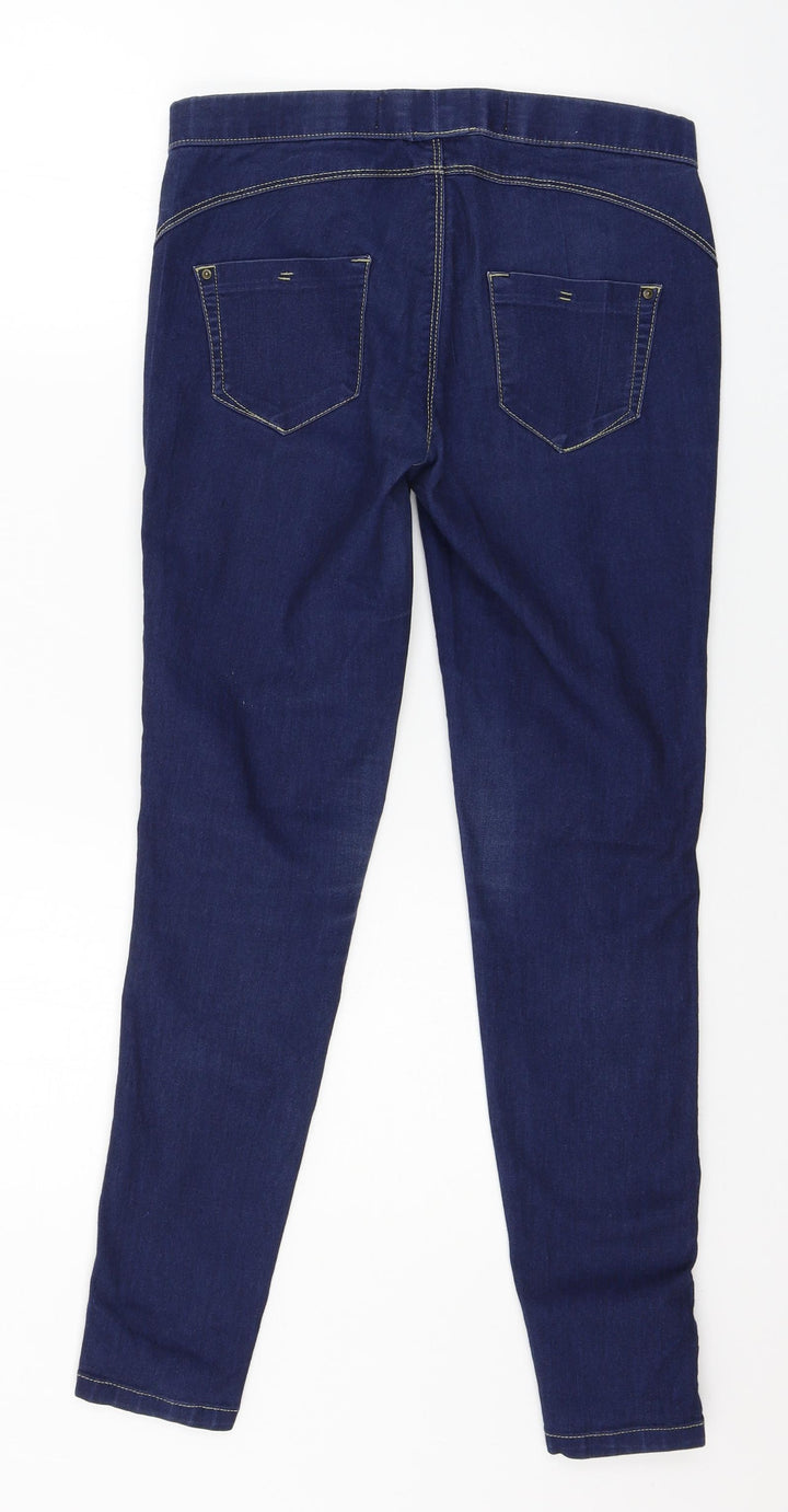 Denim & Co. Womens Blue Denim Skinny Jeans Size 8 L27 in
