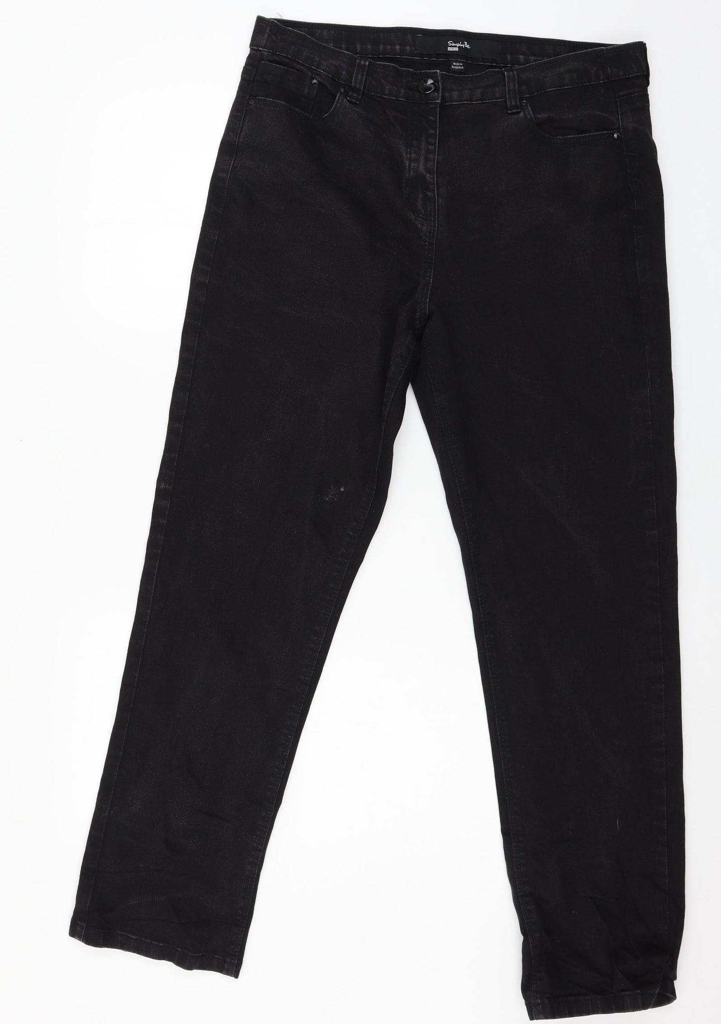 Simply Be Womens Grey  Denim Skinny Jeans Size 18 L30 in