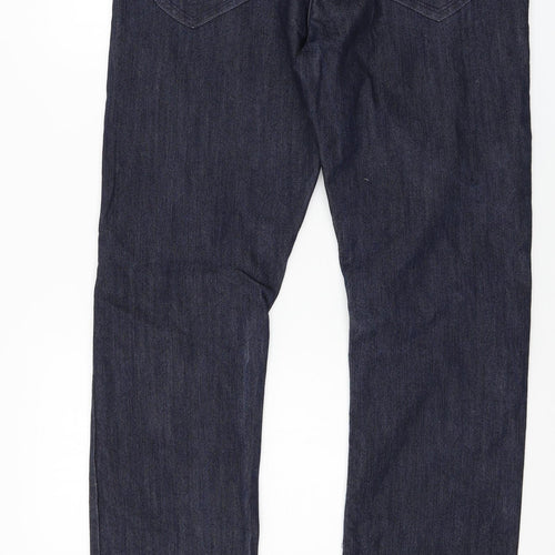 George Womens Blue  Denim Straight Jeans Size 14 L32 in
