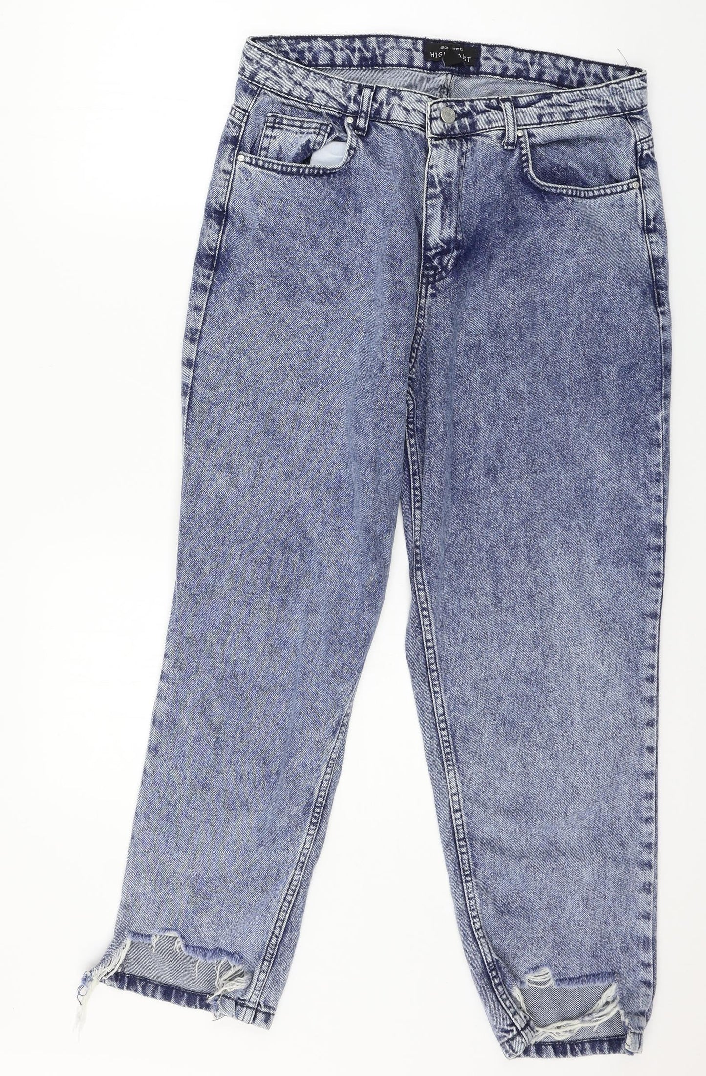 Select Womens Blue  Denim Straight Jeans Size 14 L26 in