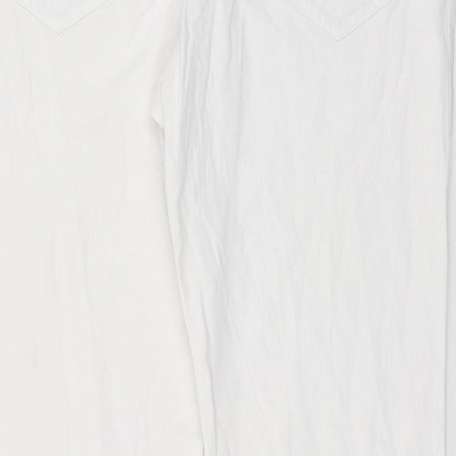 Preworn Womens White  Denim Straight Jeans Size 40 in L30 in
