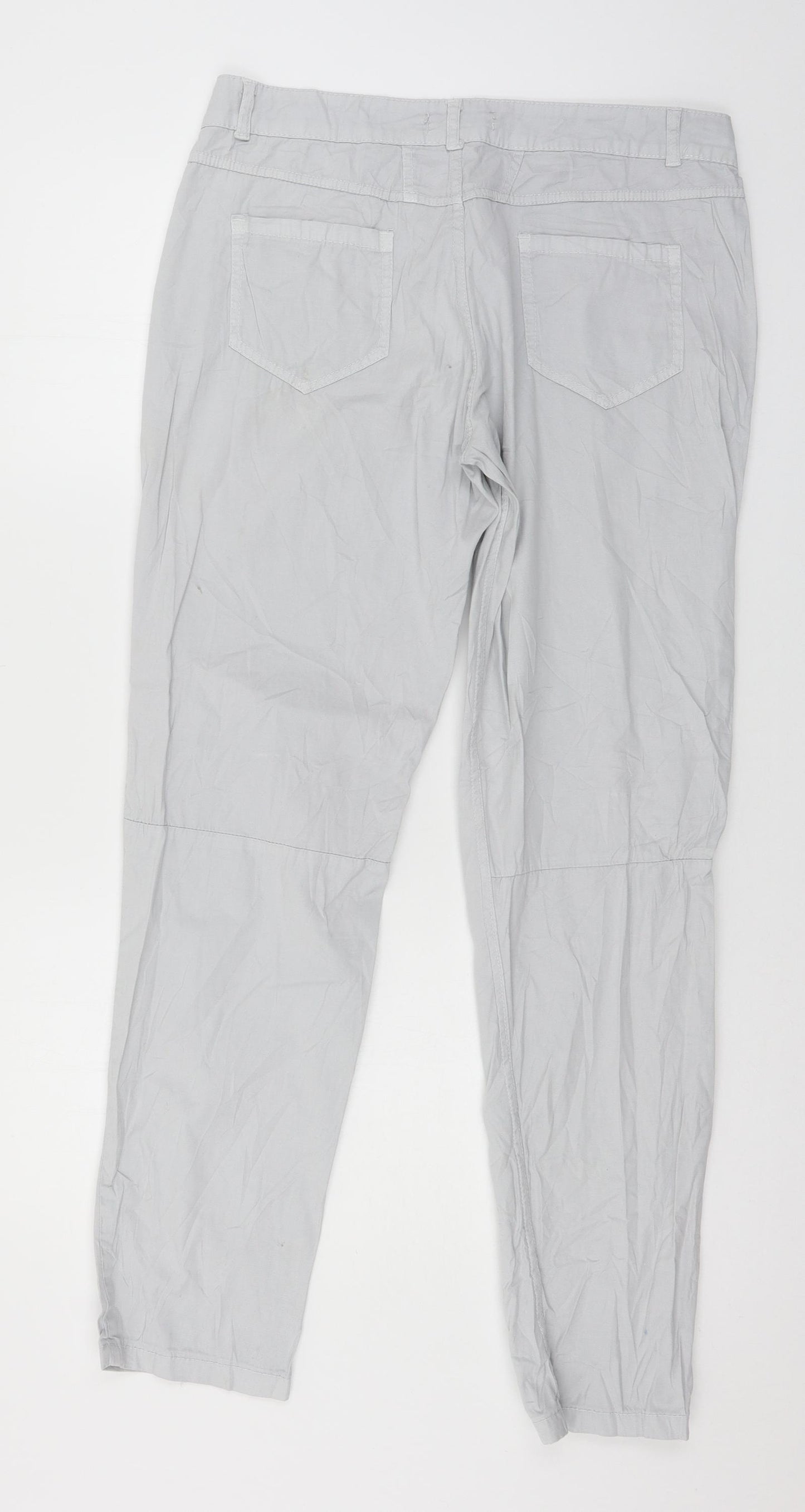 Made in Italy Womens Grey   Trousers  Size 32 in L29 in