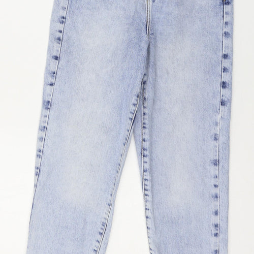 New Look Womens Blue  Denim Mom Jeans Size 6 L24 in