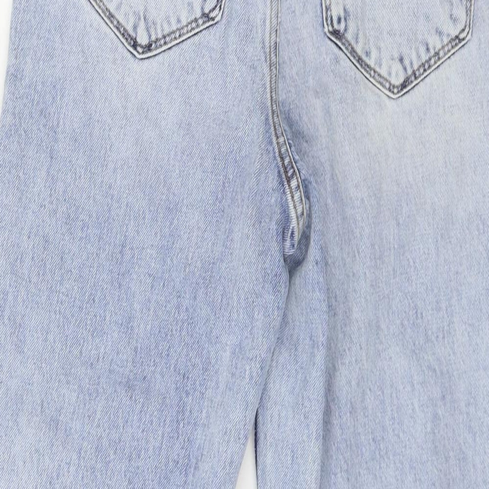 New Look Womens Blue  Denim Mom Jeans Size 6 L24 in