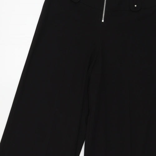 Jane Norman Womens Black   Trousers  Size 8 L30 in
