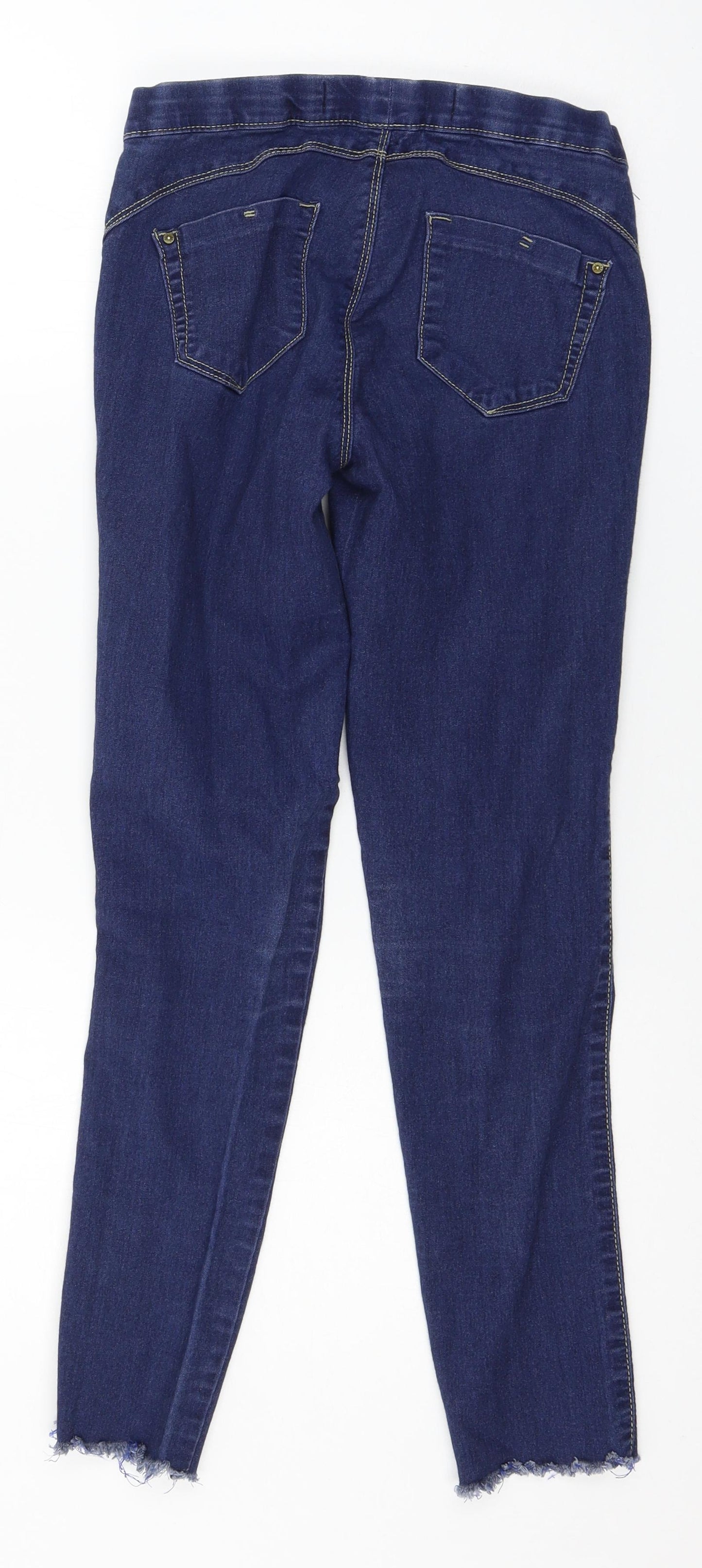 Denim & Co. Womens Blue  Denim Jegging Jeans Size 6 L27 in