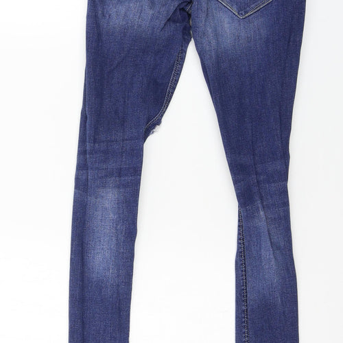 Denim & Co. Womens Blue  Denim Skinny Jeans Size 4 L28 in