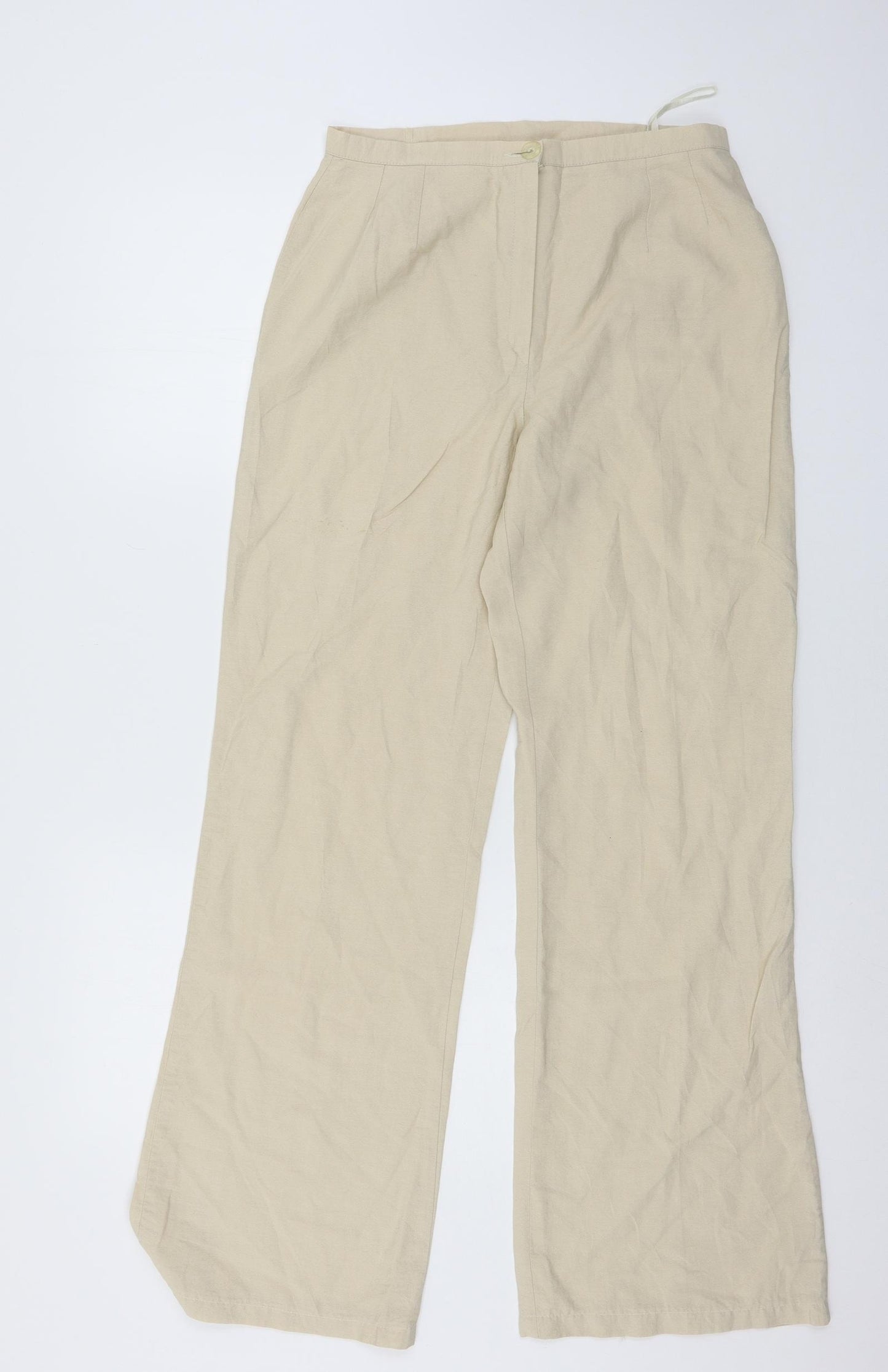 Lana Womens Beige   Trousers  Size 12 L30 in