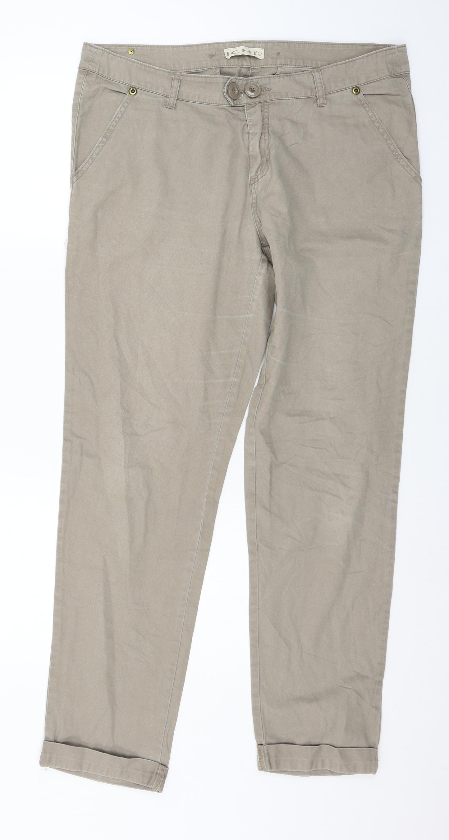 ICHI Womens Grey   Trousers  Size XL L30 in