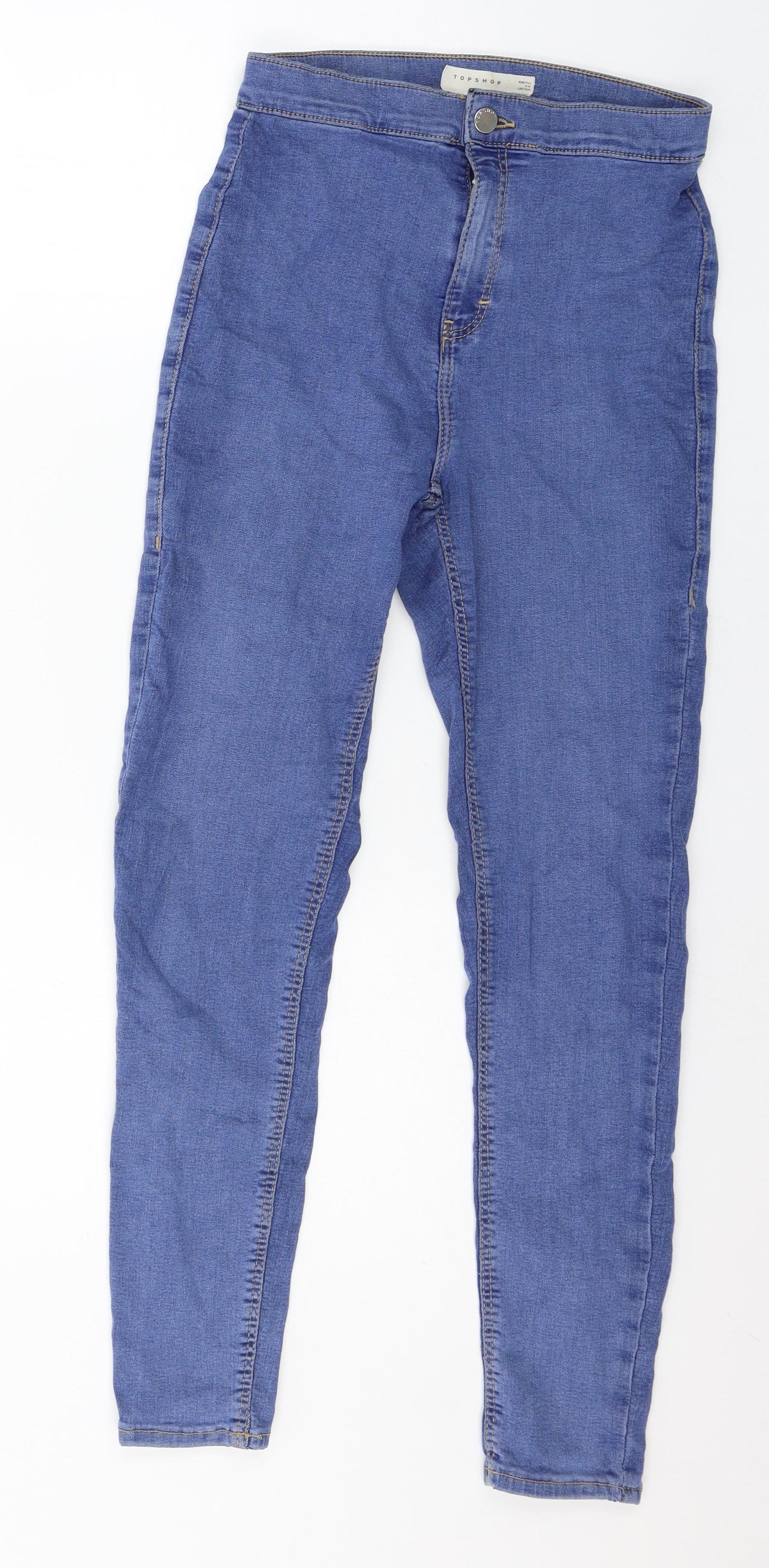 Topshop Womens Blue  Denim Skinny Jeans Size 28 in L30 in