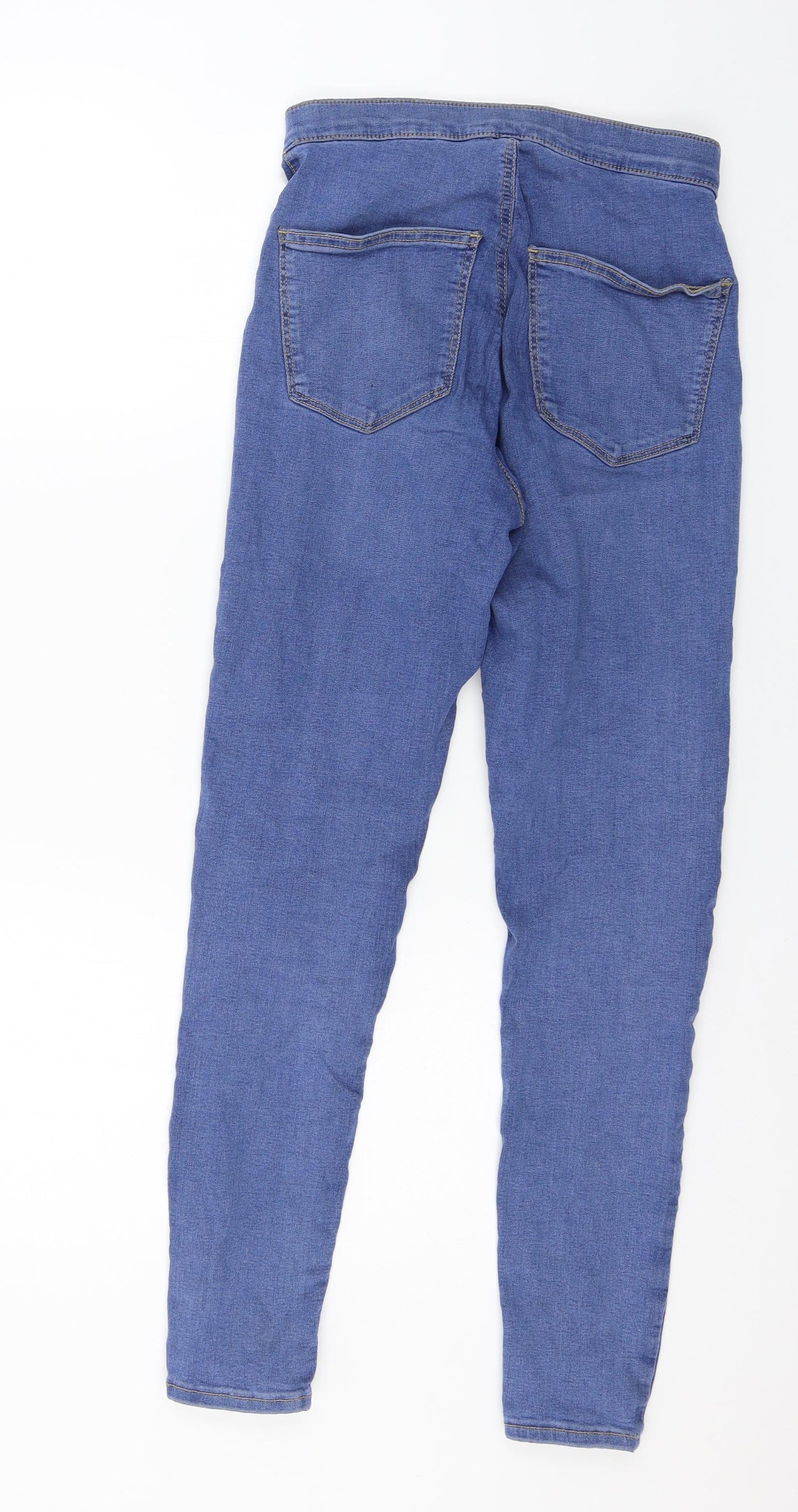 Topshop Womens Blue  Denim Skinny Jeans Size 28 in L30 in