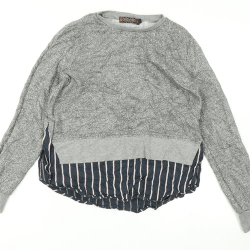 QED London Womens Grey   Pullover Sweatshirt Size S