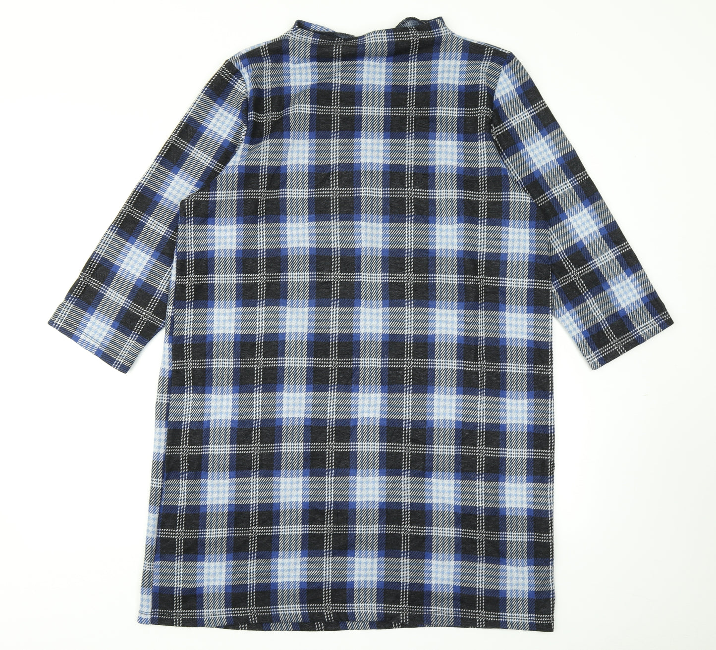 TU Womens Blue Plaid  A-Line  Size 18