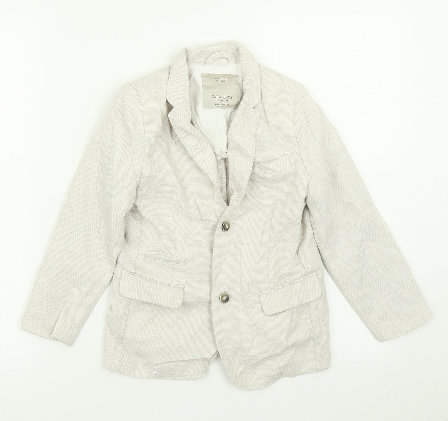 Zara Boys Grey   Jacket Blazer Size 7 Years