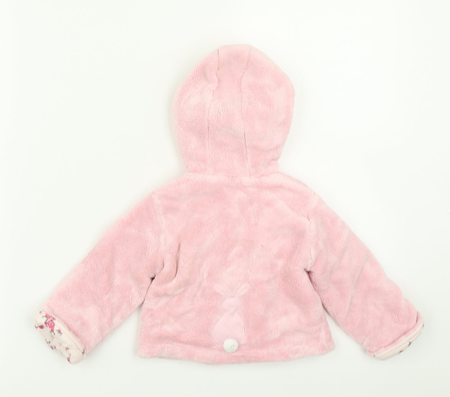 mamas & papas Girls Pink  Fleece Jacket  Size 9-12 Months