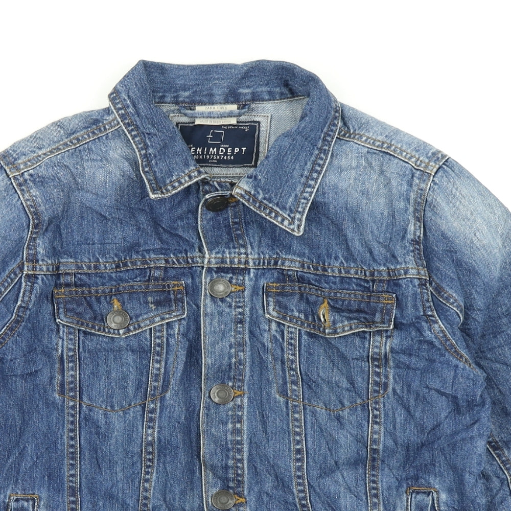 Zara Boys Blue  Denim Jacket  Size 13-14 Years