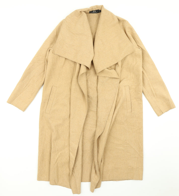 Jazzevar Womens Brown   Overcoat Coat Size S