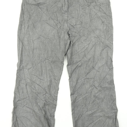 Per Una Womens Grey   Dress Pants Trousers Size 18 L26 in