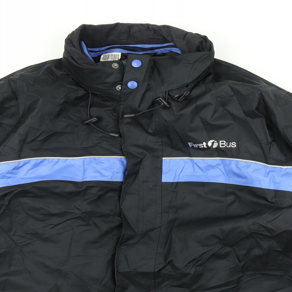 Dimensions Mens Black   Puffer Jacket Coat Size 2XL