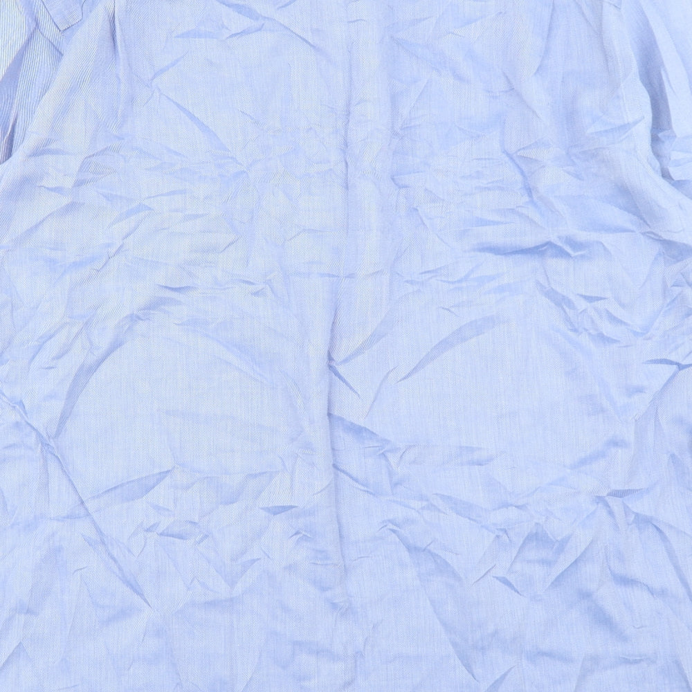 John Lewis Mens Blue    Dress Shirt Size 15.5