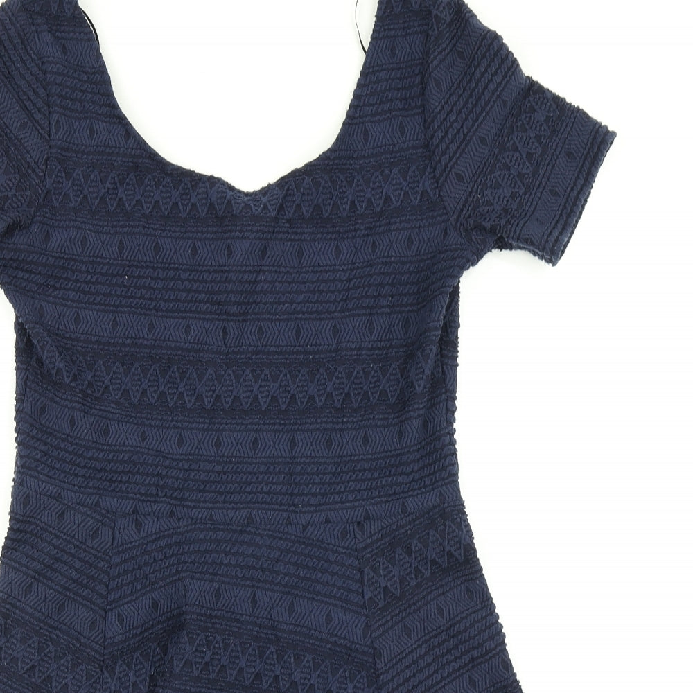 Divided Womens Blue   Skater Dress  Size S