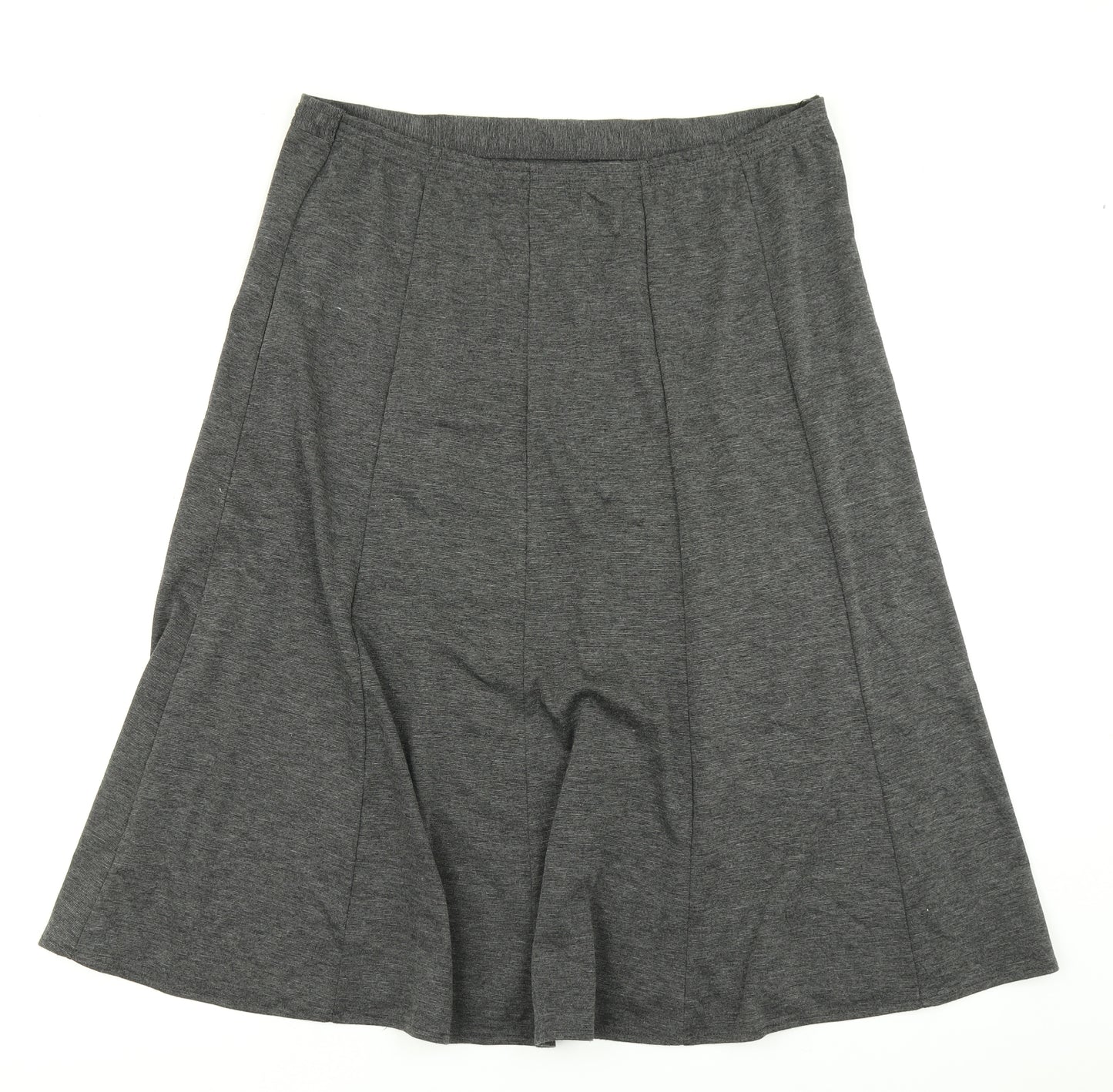 Bonmarché Womens Grey   Flare Skirt Size 16