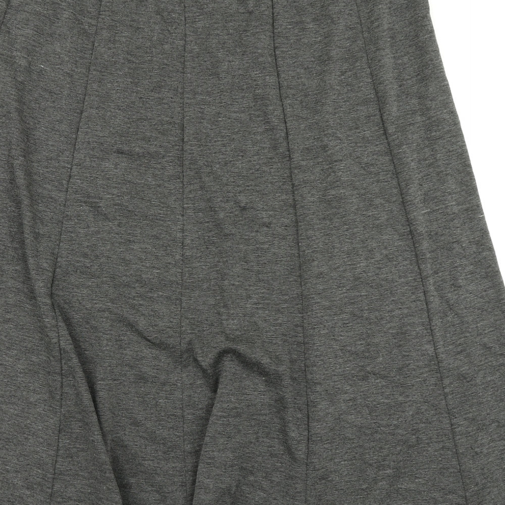 Bonmarché Womens Grey   Flare Skirt Size 16