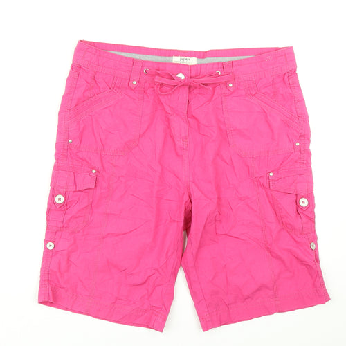 Papaya Womens Pink   Cargo Shorts Size 14