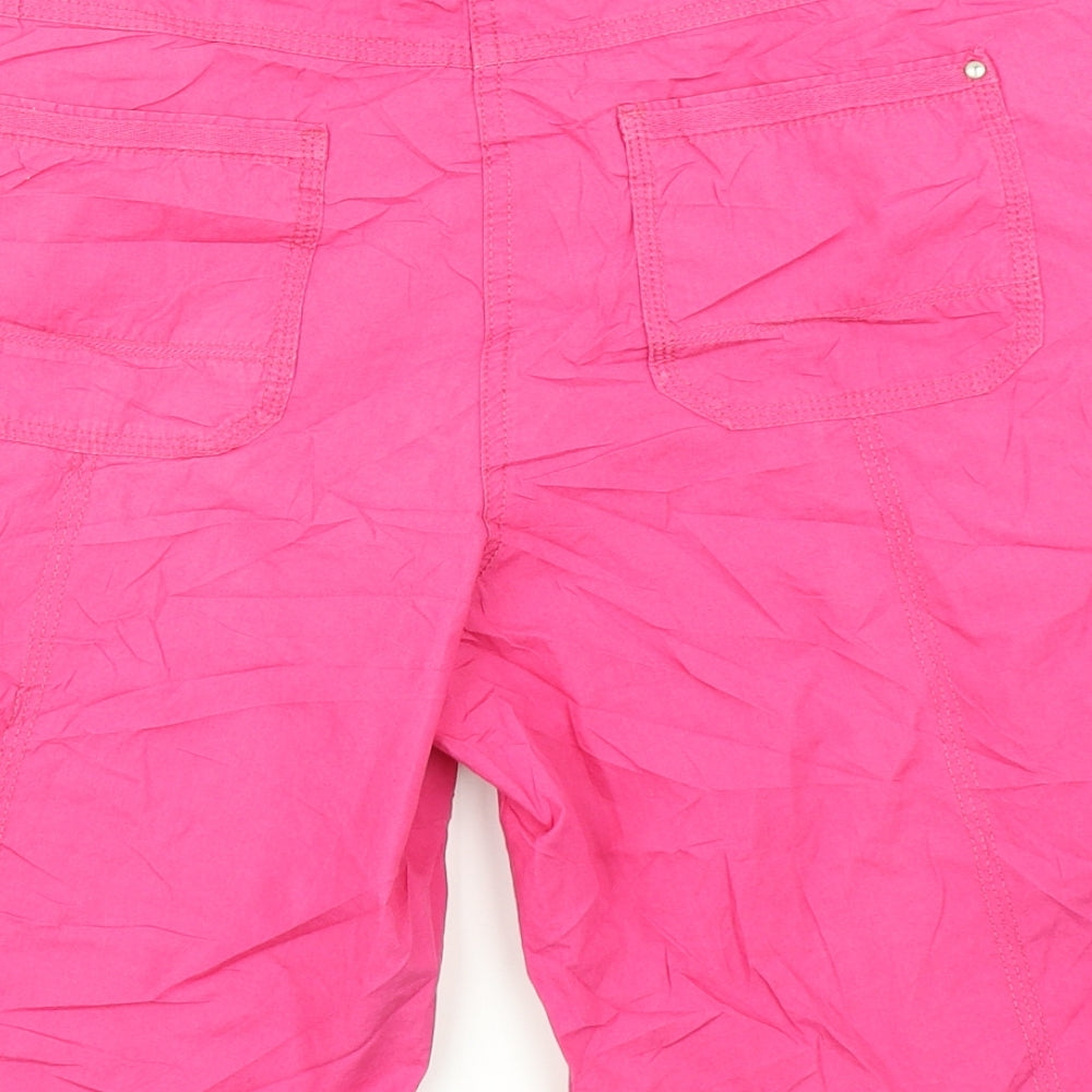 Papaya Womens Pink   Cargo Shorts Size 14
