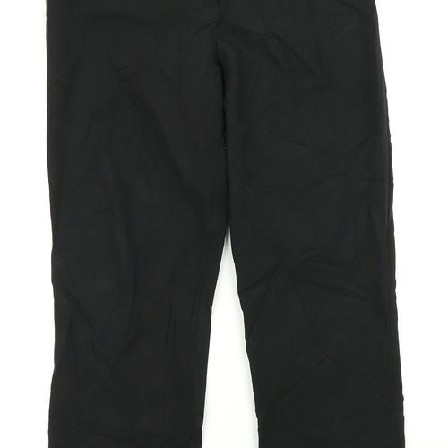 AMARANTO Womens Black   Dress Pants Trousers Size 12 L26 in