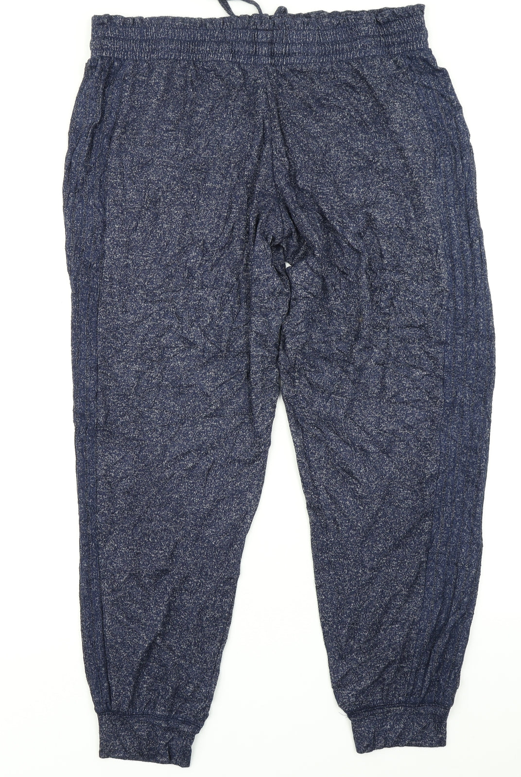 M&S Womens Blue   Jogger Trousers Size 16 L26 in