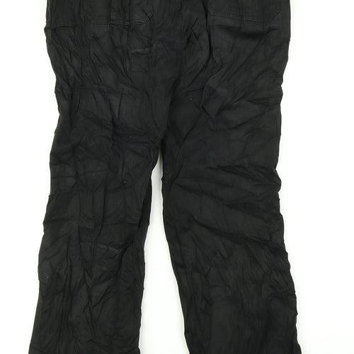 Casual Club Womens Black   Cargo Trousers Size 12 L30 in