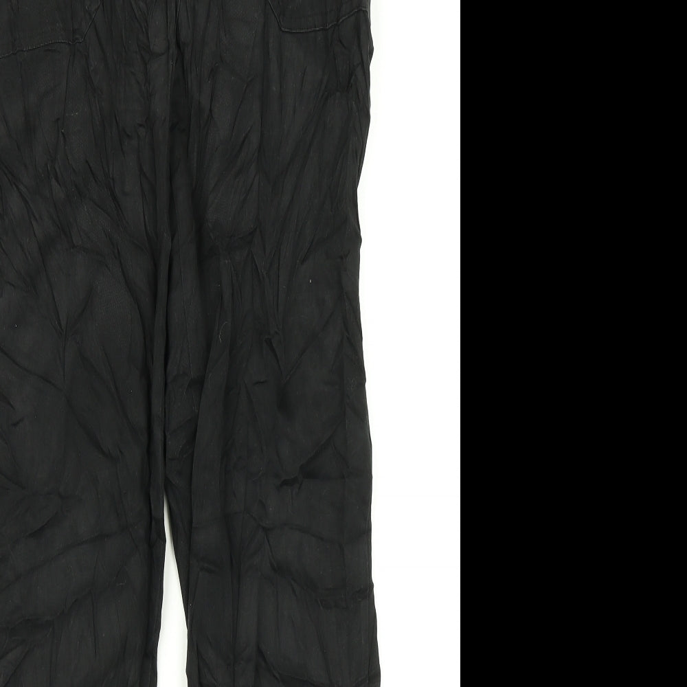 Casual Club Womens Black   Cargo Trousers Size 12 L30 in