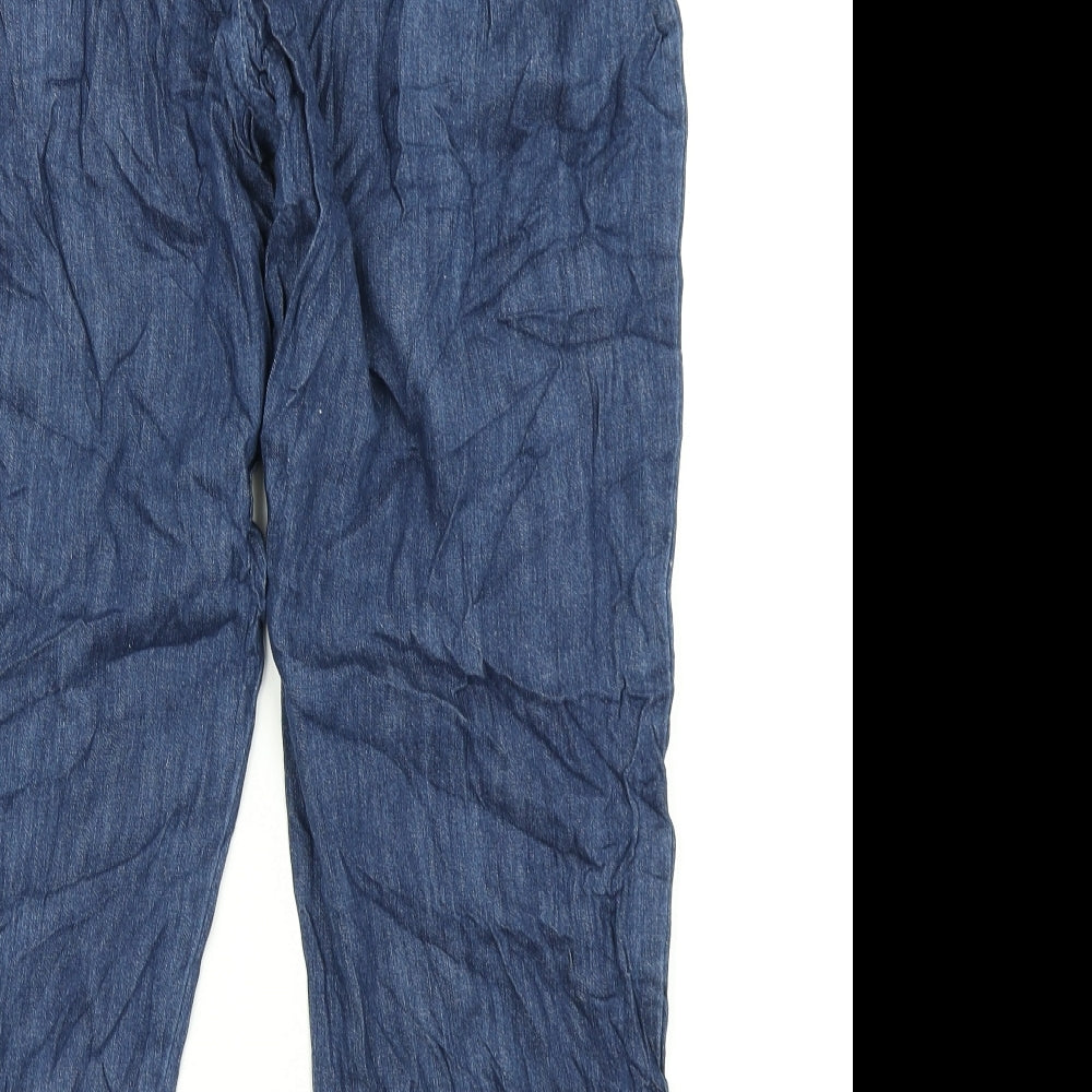 Amber Womens Blue  Denim Straight Jeans Size 16 L27 in