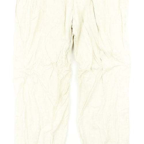Marks & Spencer Womens Beige   Dress Pants Trousers Size 14 L28 in