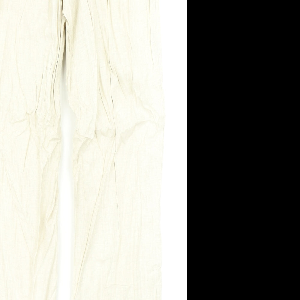 Marks & Spencer Womens Beige   Dress Pants Trousers Size 14 L28 in