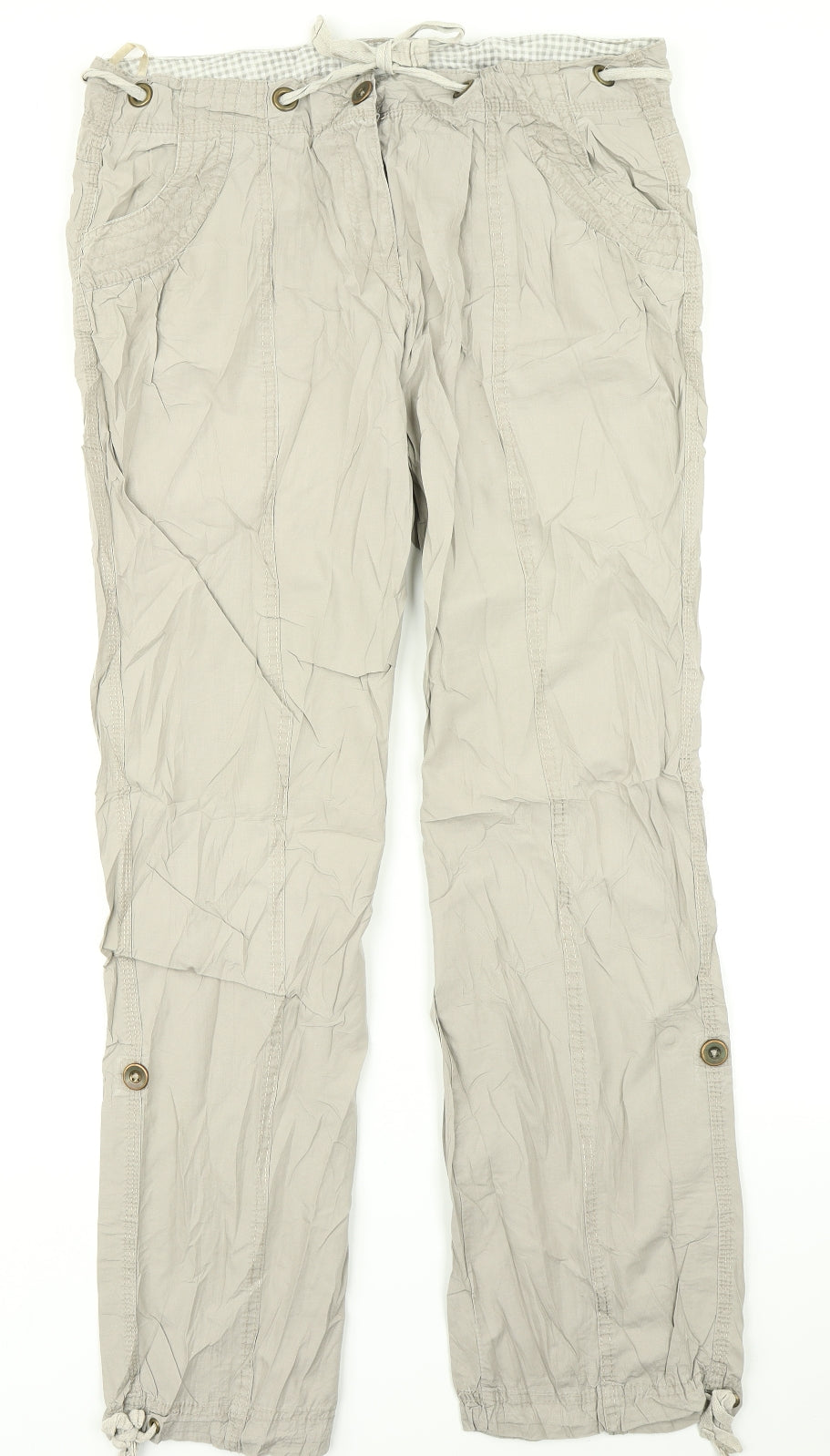 George Womens Brown   Cargo Trousers Size 14 L29 in