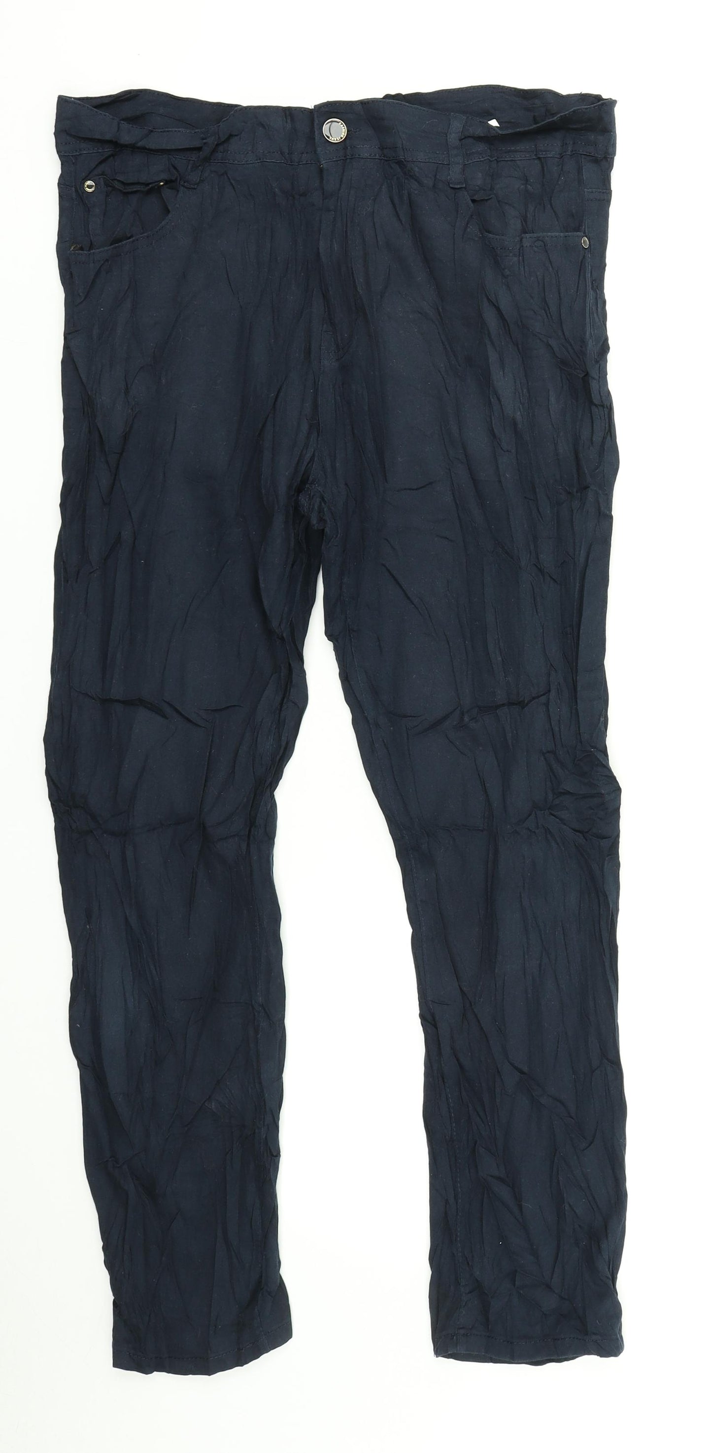 Moyorodi Womens Blue   Dress Pants Trousers Size 6 L25 in