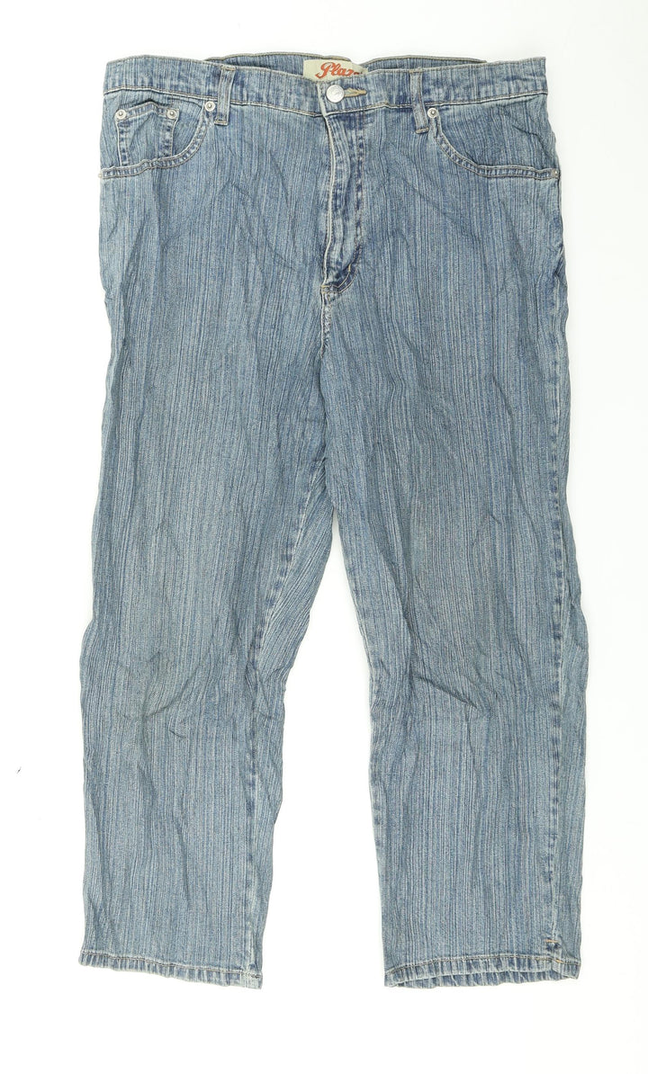 Plaza Womens Blue Denim Capri Jeans Size XL L21 in