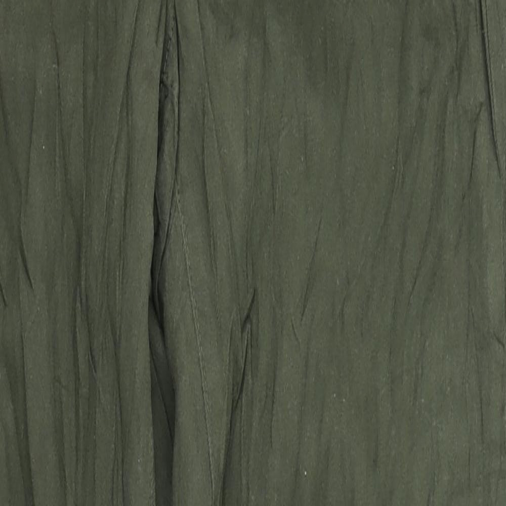 Johnny Q Womens Green  Denim Cargo Trousers Size 14 L28 in