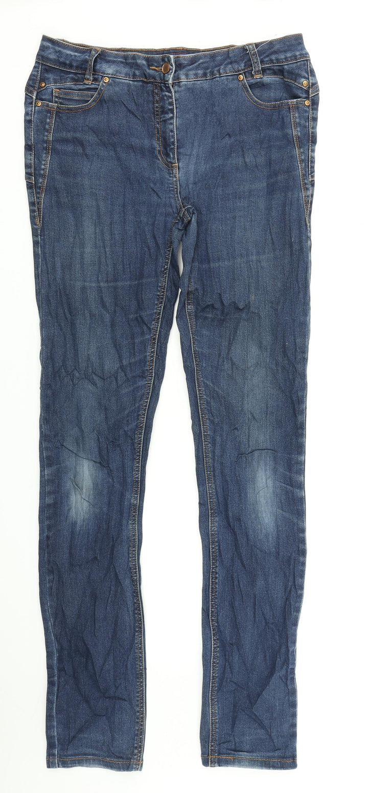Itsdenim Womens Blue  Denim Skinny Jeans Size 12 L32 in