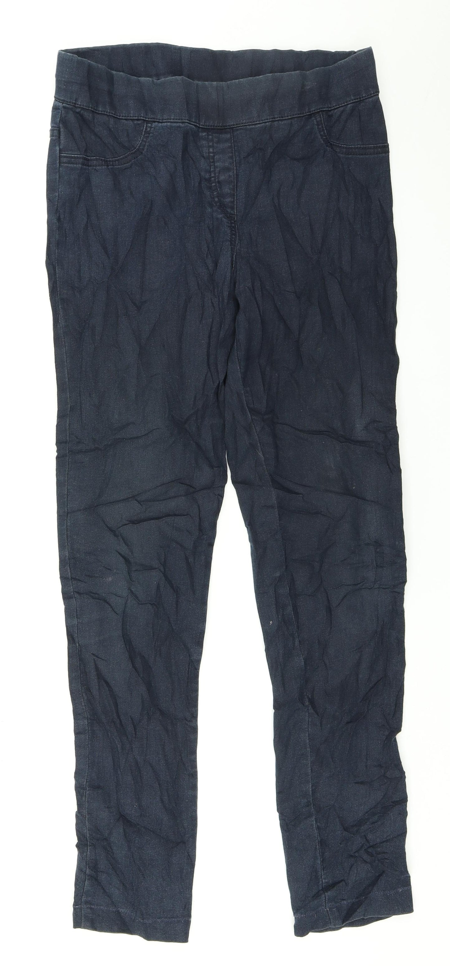 M&S Womens Blue  Denim Jegging Jeans Size 10 L28 in