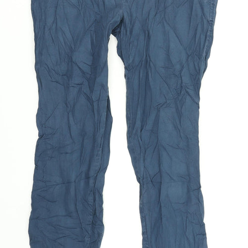 United Colors of Benetton Womens Blue   Pedal Pusher Trousers Size 10 L25 in